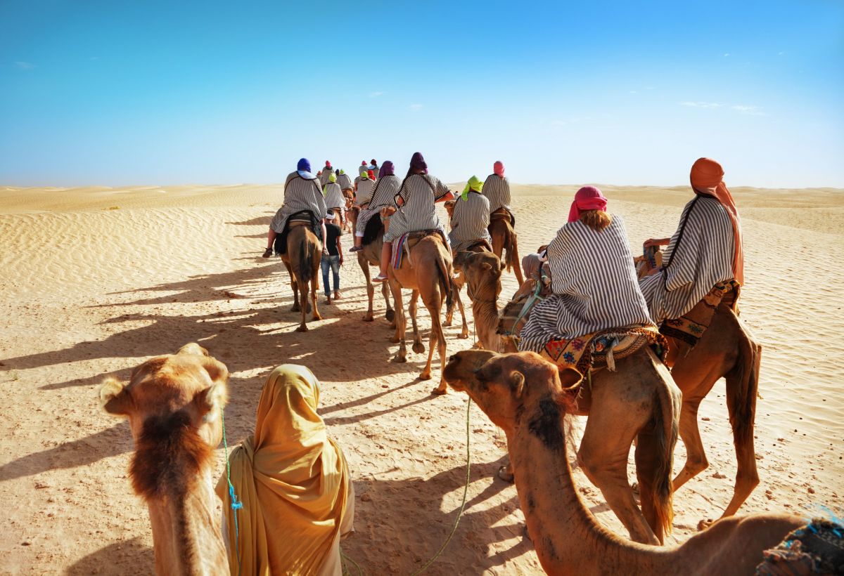 Camel Riding Sahara Desert in Morocco