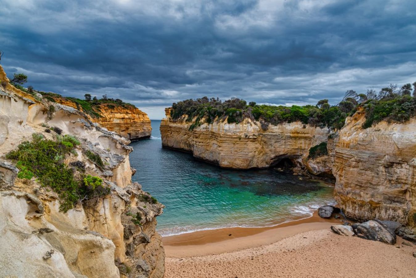 Loch Ard Gorge and limestone cliffs along Australia's Great Ocean Road