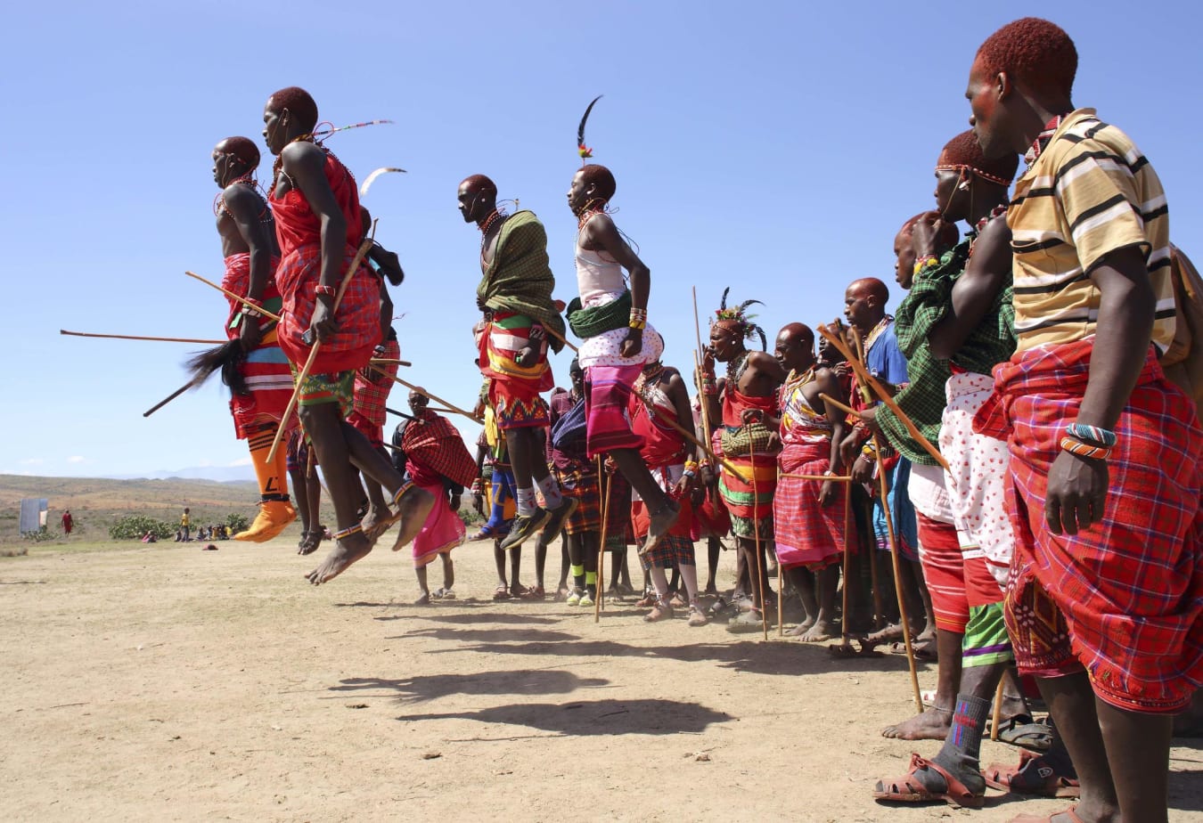 Maasai culture and traditional tribal attire in East Africa