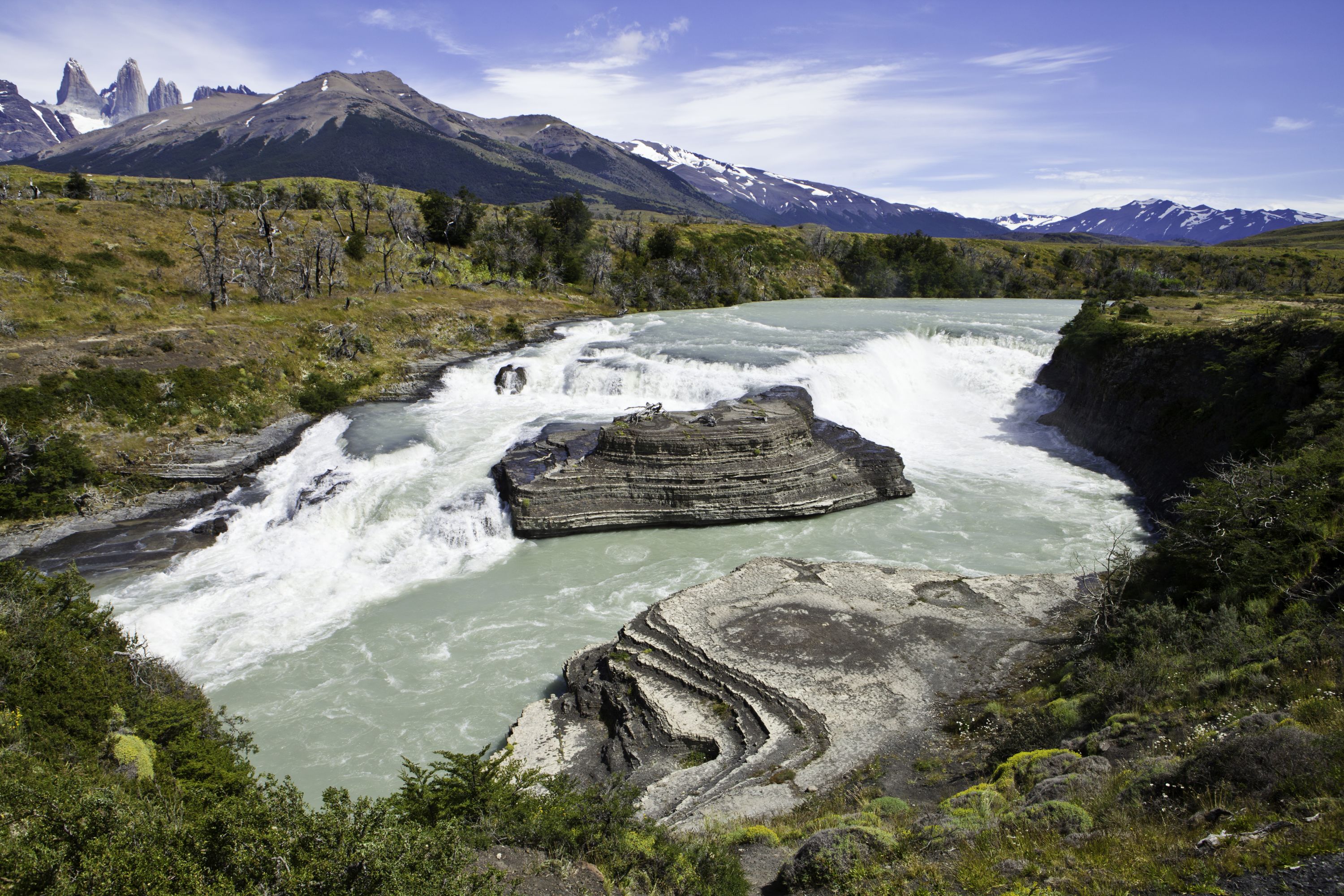 Landscape Shot of Torres Del Paine in Chilean Patagonia