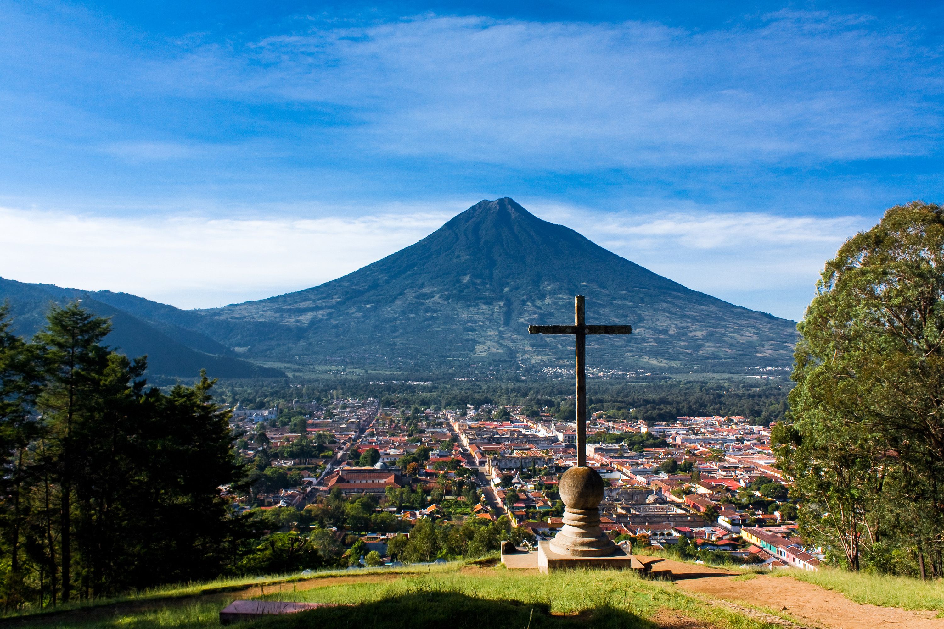 Aerial view of Antigua Guatemala
