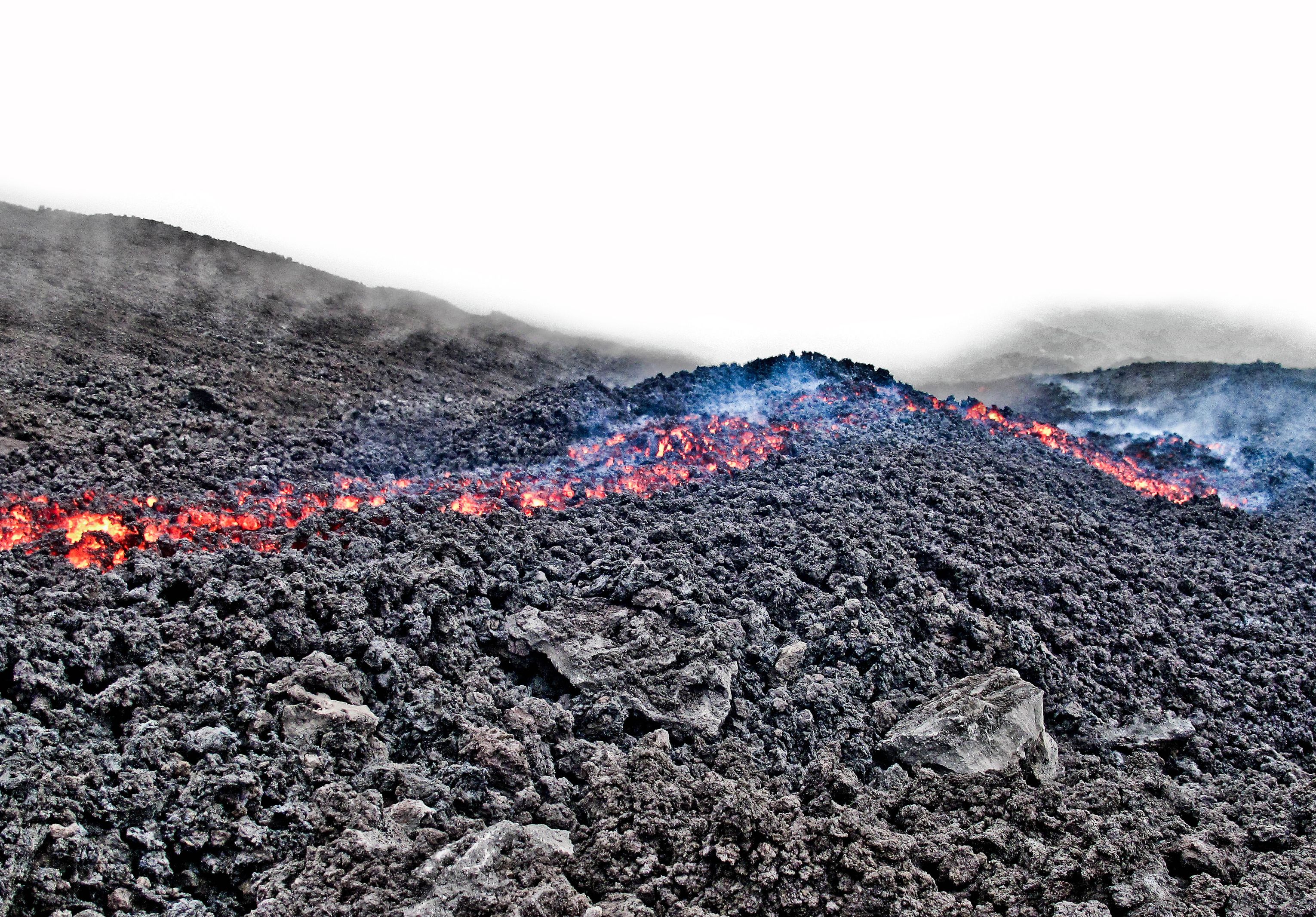 Lava flow at Pacaya Volcano