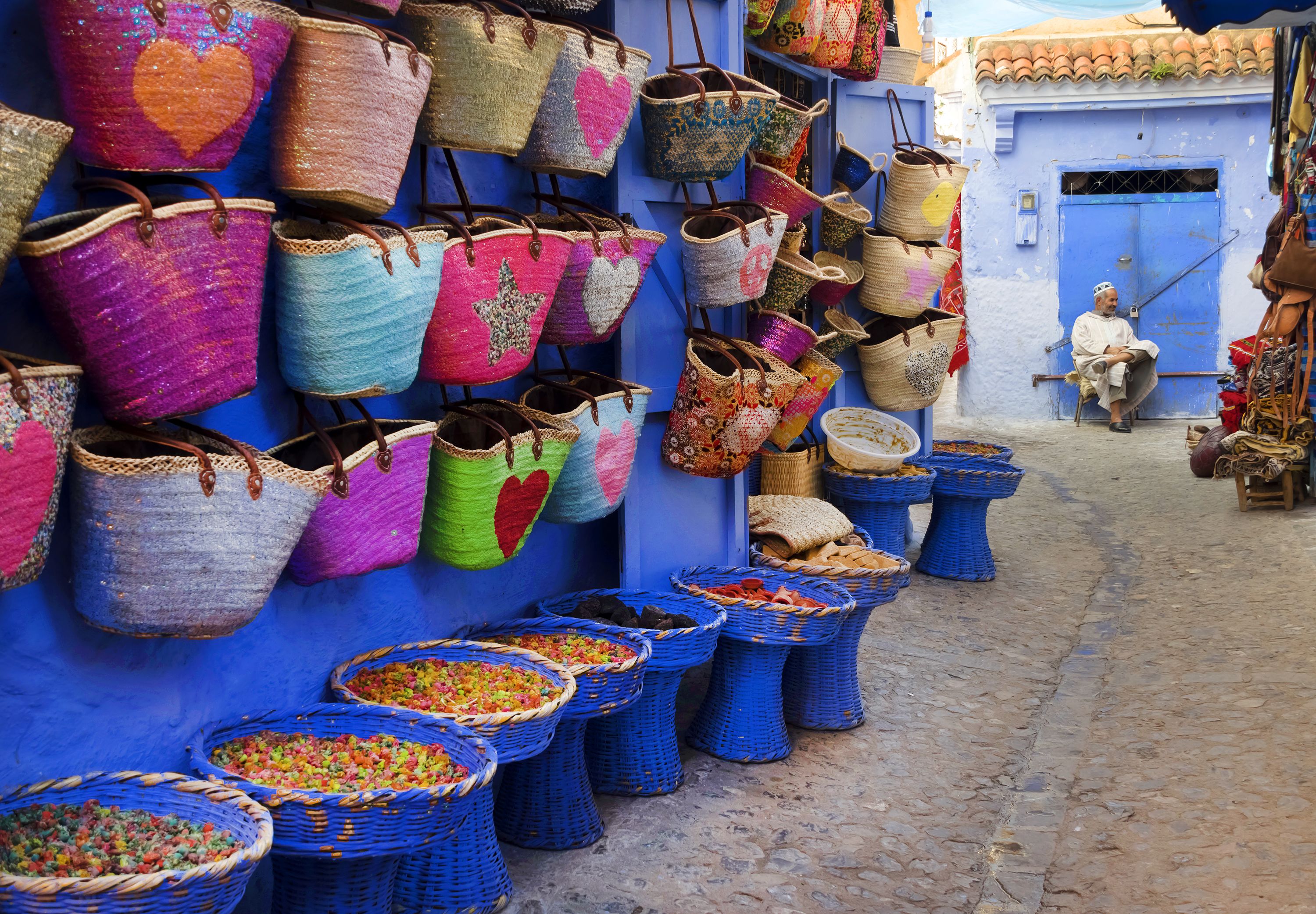 Market in Chefchaouen, Morocco