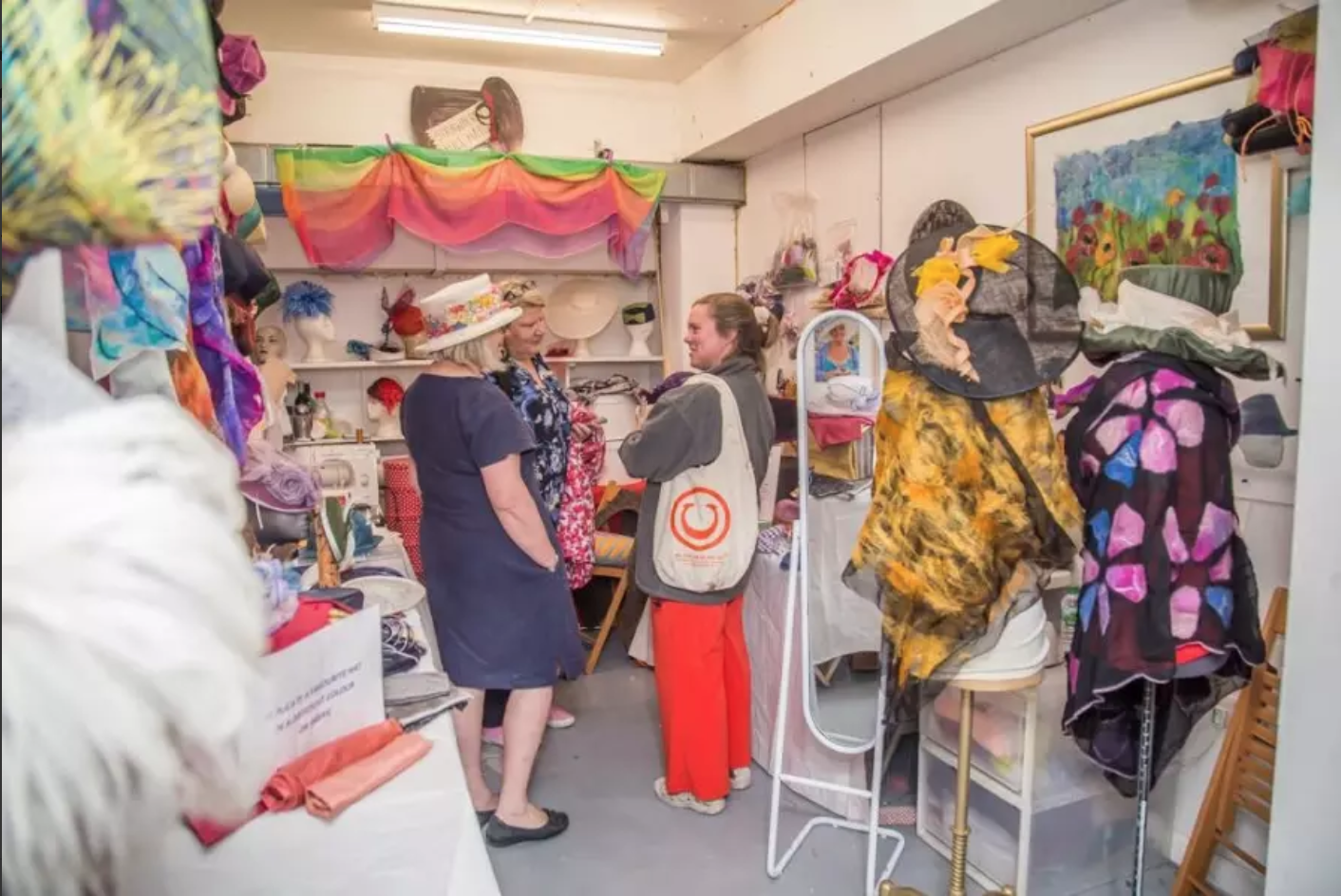Introduction to fabric dyeing by Strawberry Hill Hats - crafts in London