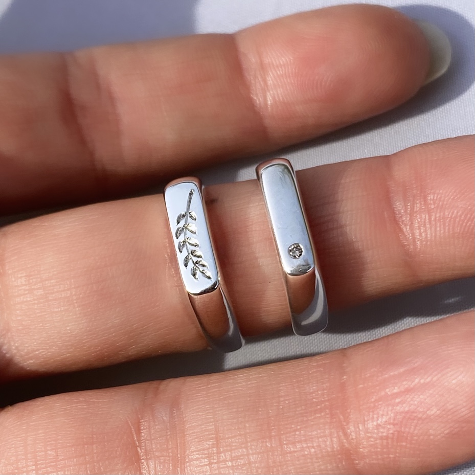 Design Your Own Silver Ring for Two Obby