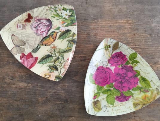 Glass Decoupage Workshop: Upcycle a Plate