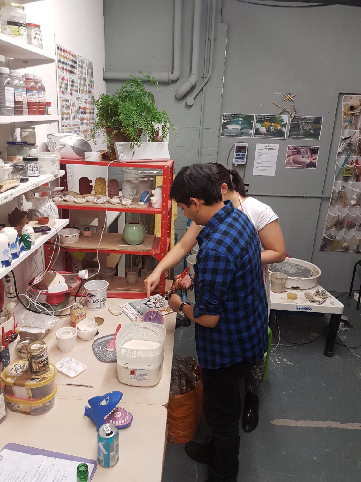 One Day Throwing Class by Clover & Emilia Pottery - art in London