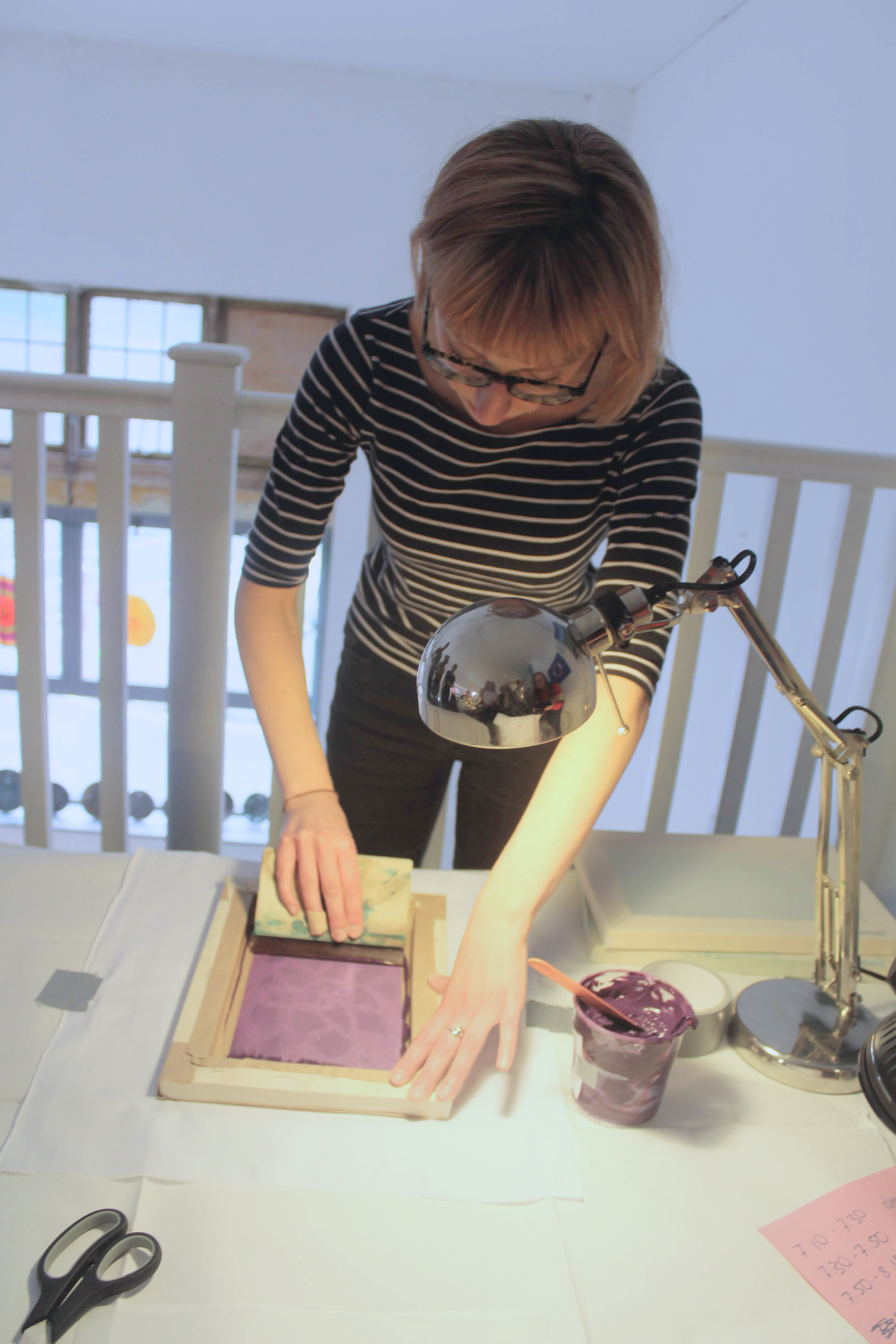 Floral Fabric Printing Workshop by George Prints Design - crafts in London