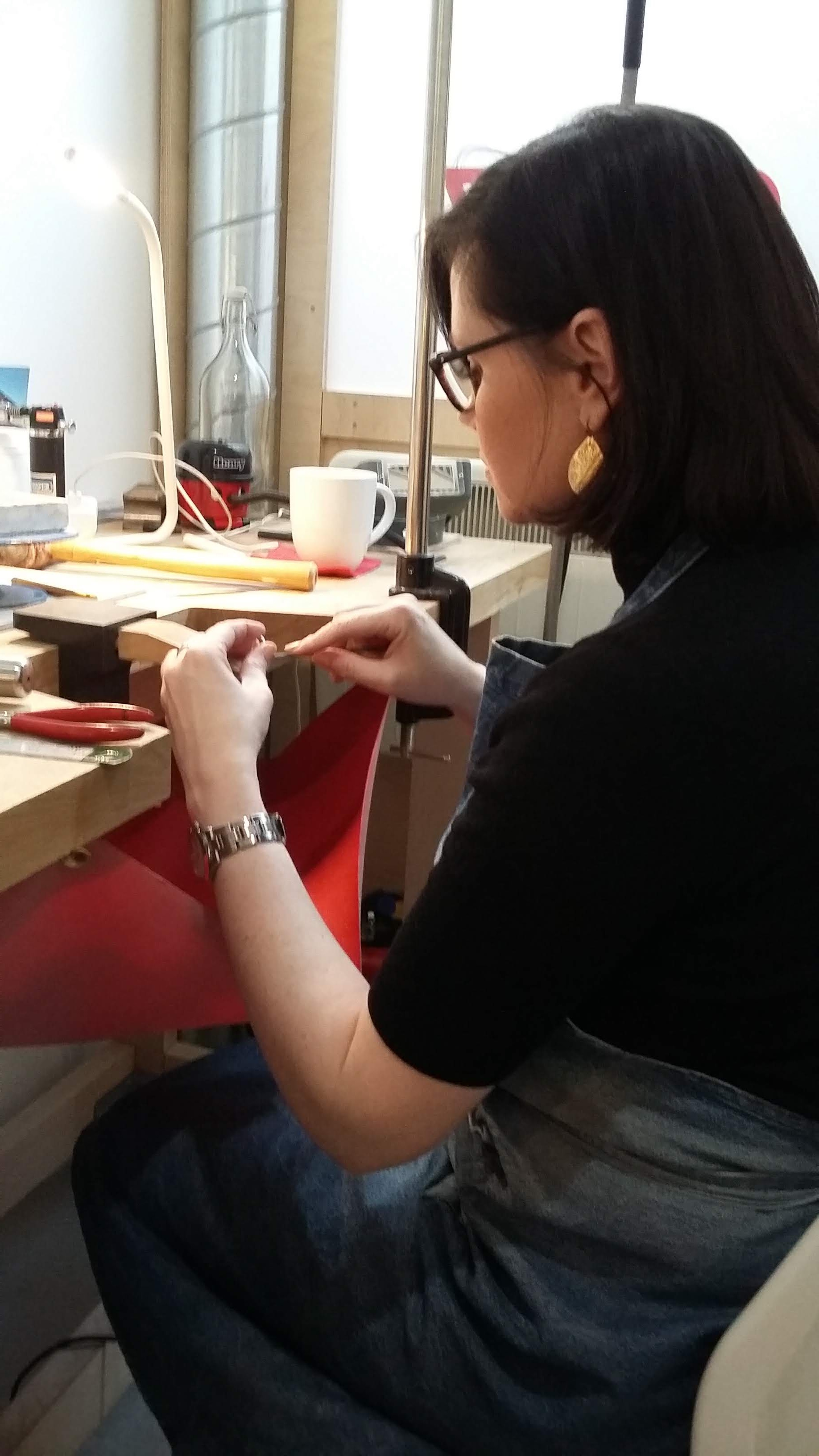 Silver Stacking Ring Making Class by Collette Dawn Jewellery - New studio opening taking bookings for January 2020 - crafts in London