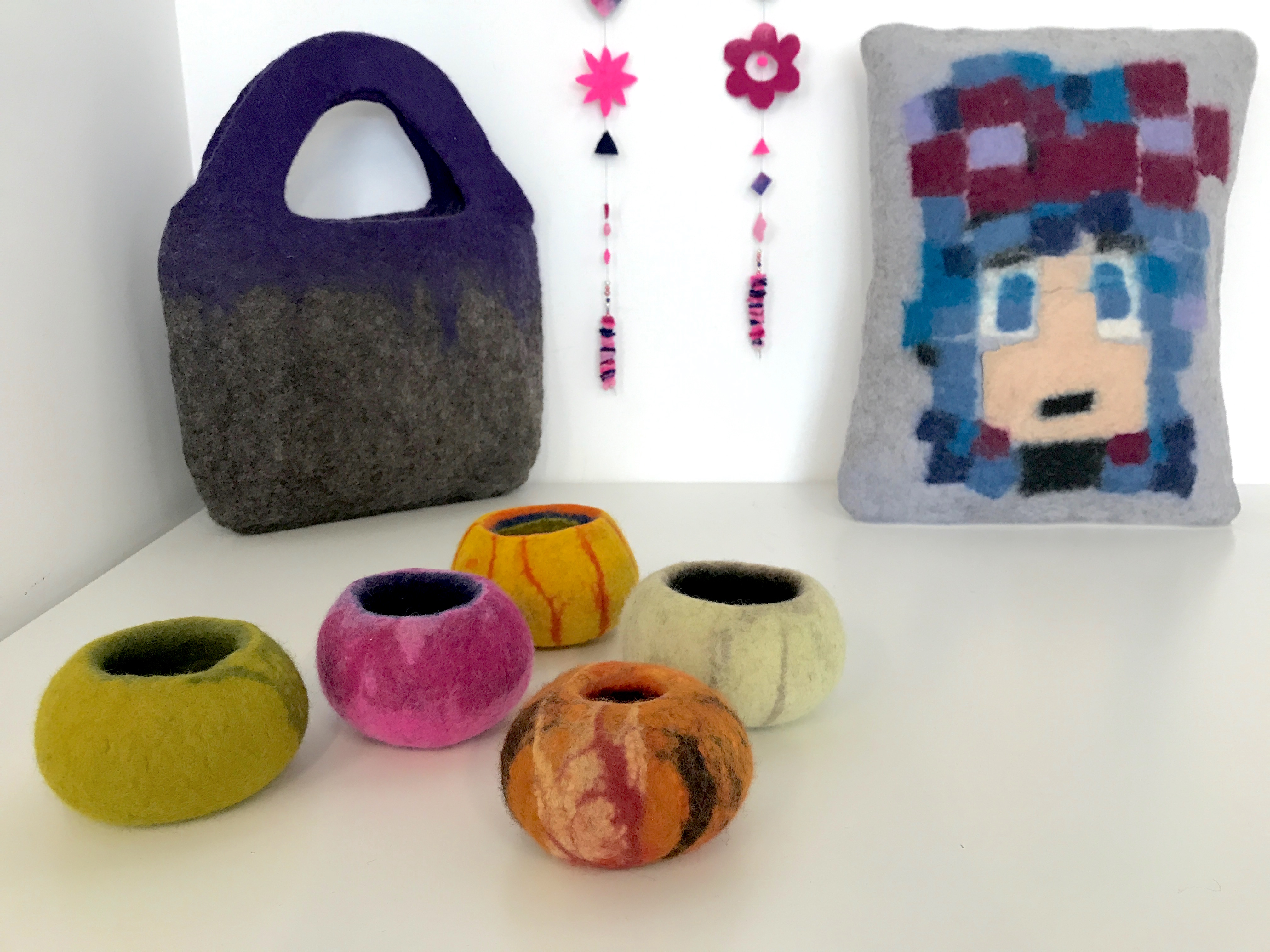 Just for You class in 3D Wet Felting/Felt making; make a small vessel using a resist by Tabletop Workshops @ Purr & Wag It - crafts in London