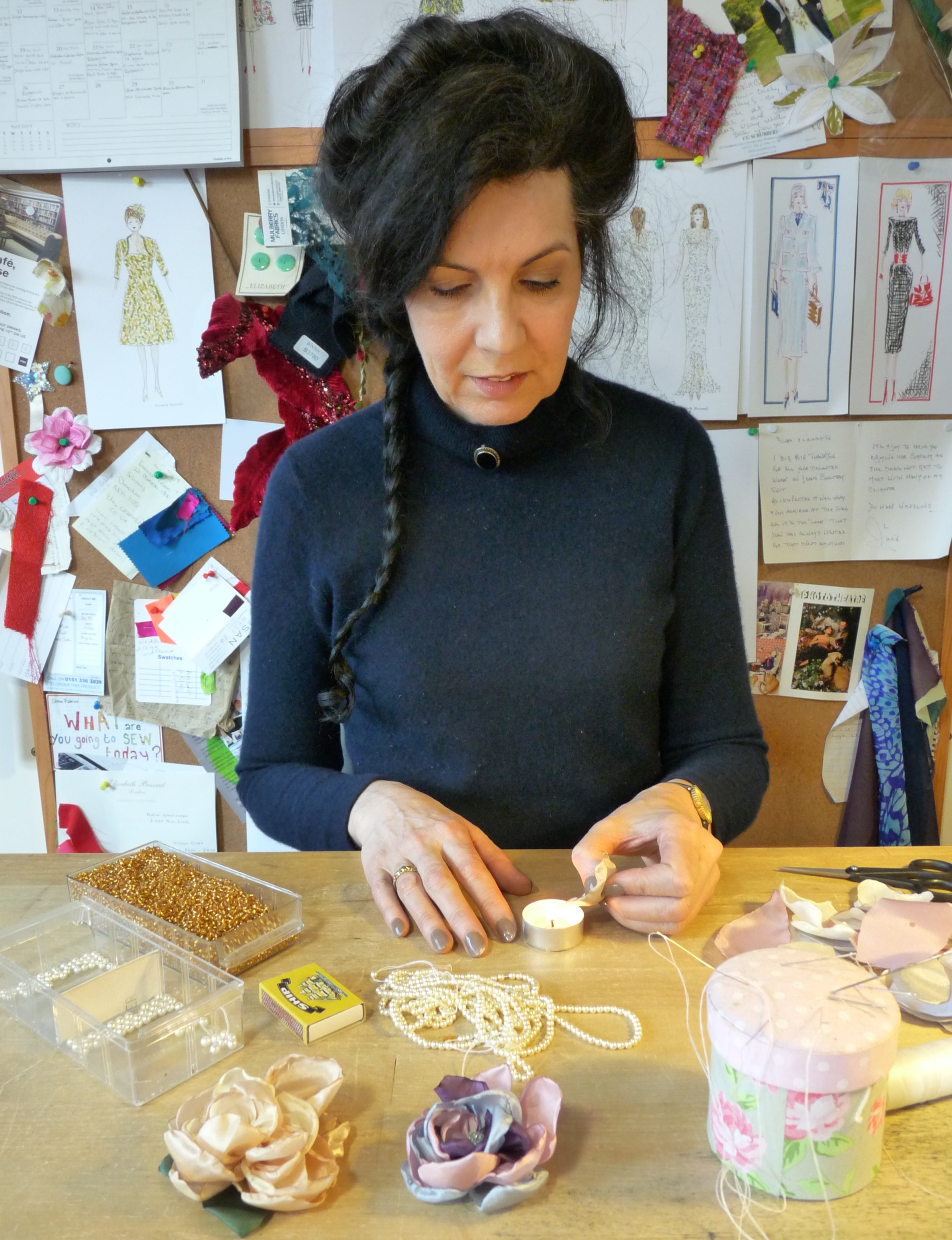 Flower Workshop - How to Make Flowers for Hats and Corsages by Elizabeth Bessant - crafts in London