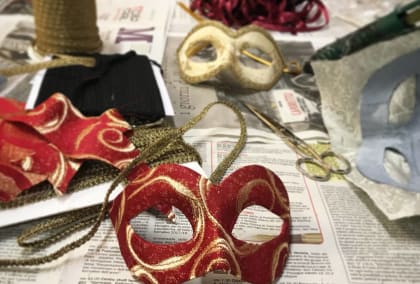 Decorate A Venetian Papier Mache With Fabric Obby