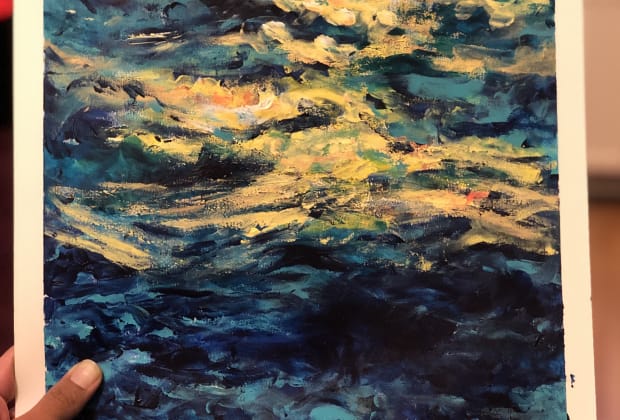 Acrylic Finger Painting Obby