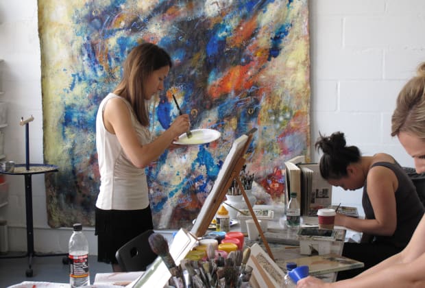 Art Class In An Artist S Working Studio Obby
