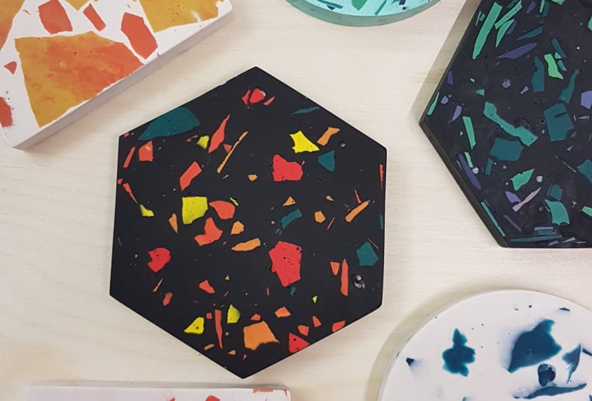 Jesmonite Coasters and Jewellery Class - Design Museum