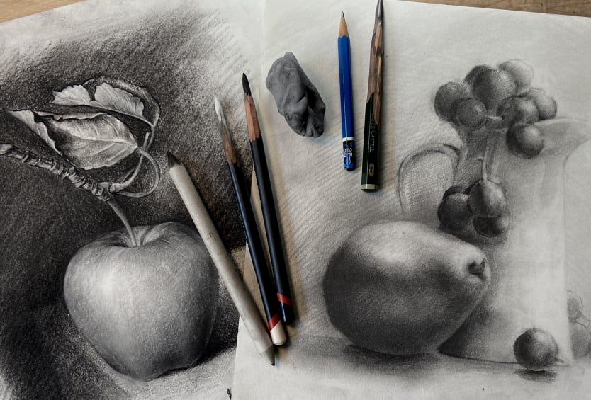 How to draw still life composition step by step for  beginners,@howtodrawstepbystep - YouTube