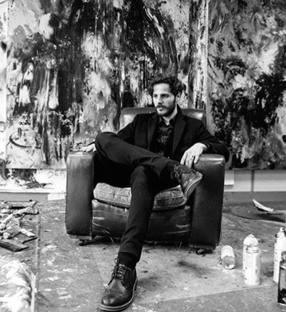 ONE to ONE Abstract Painting in Artist Studio by Cristiano Di Martino - art in London
