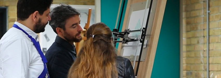 Drawing with Robots and Machines by Digital Craft People - art in London