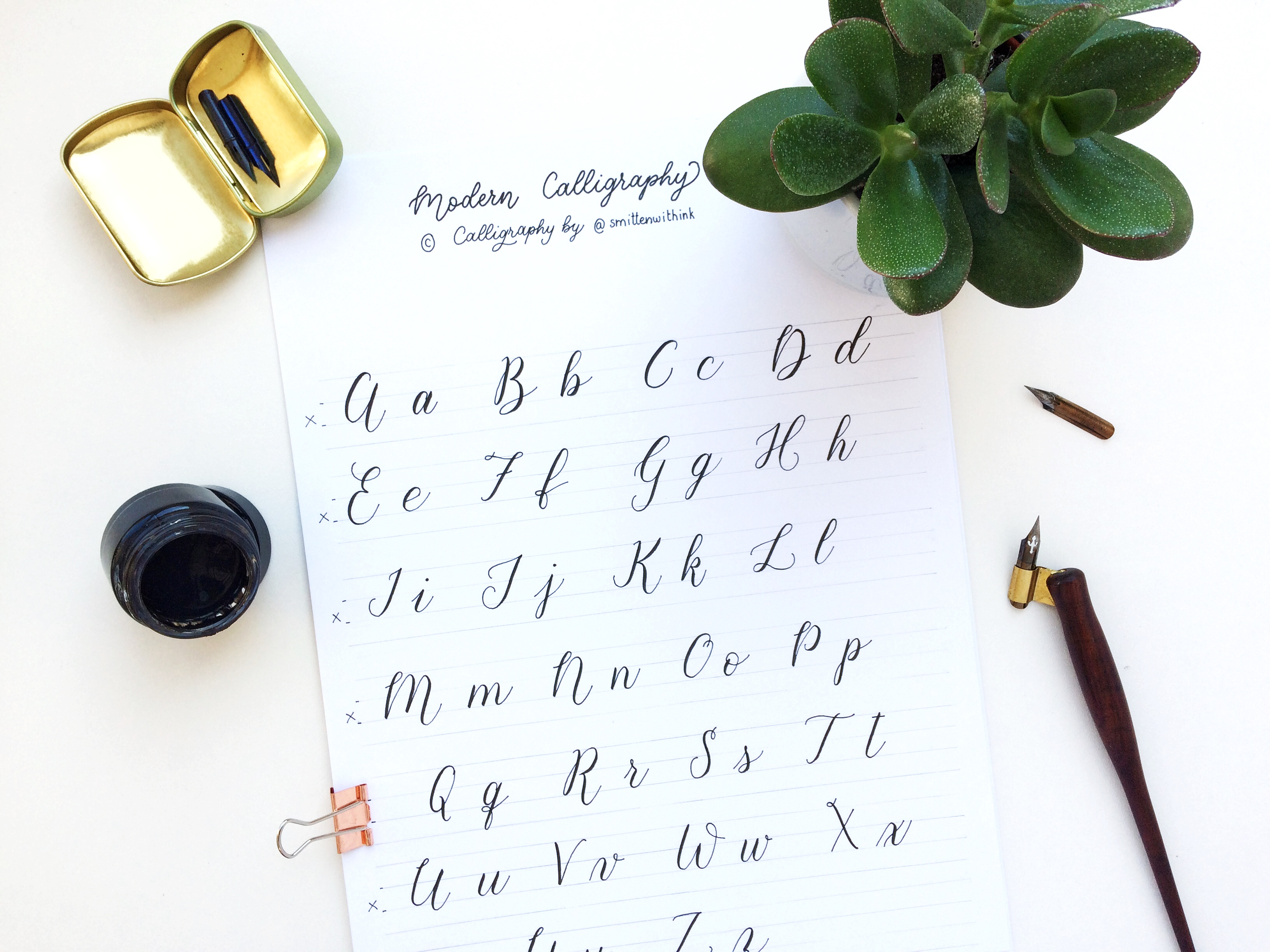 Modern Calligraphy for Beginners by Smitten with Ink - art in London