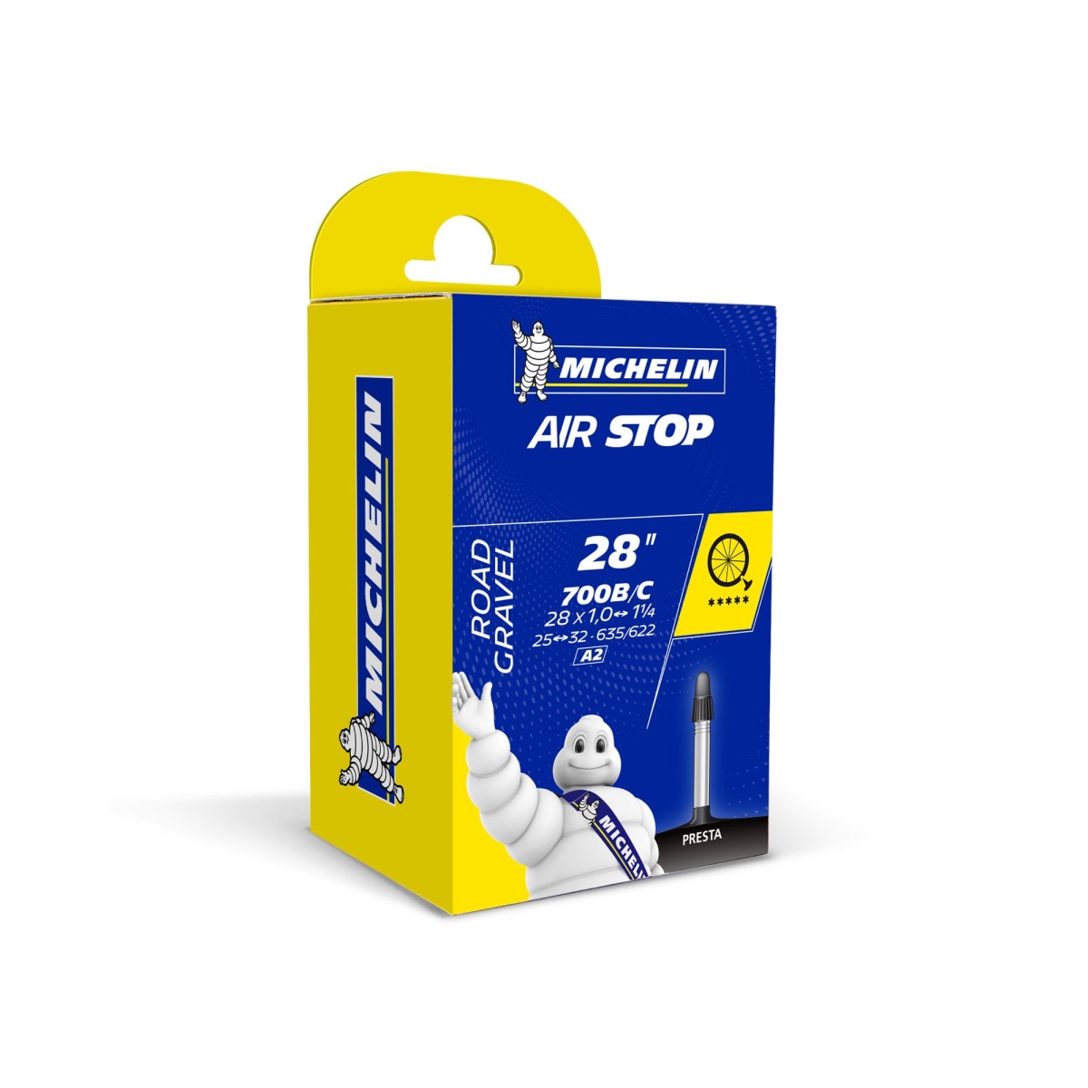 Airstop Road Inner Tube - 700c x 25-32mm (Presta 40mm)