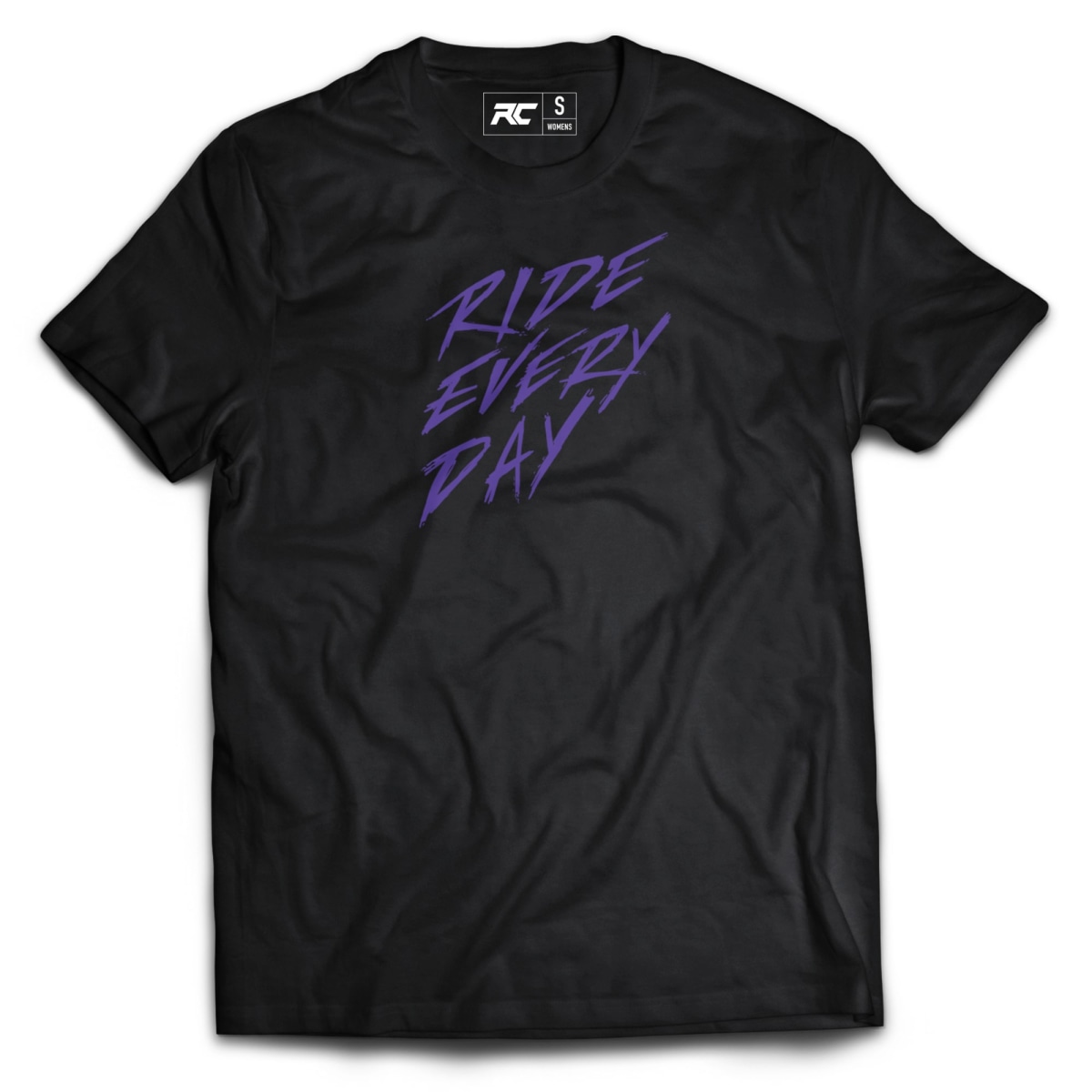 Ride Concepts Ride Every Day Women's T-Shirt Black/Purple XS