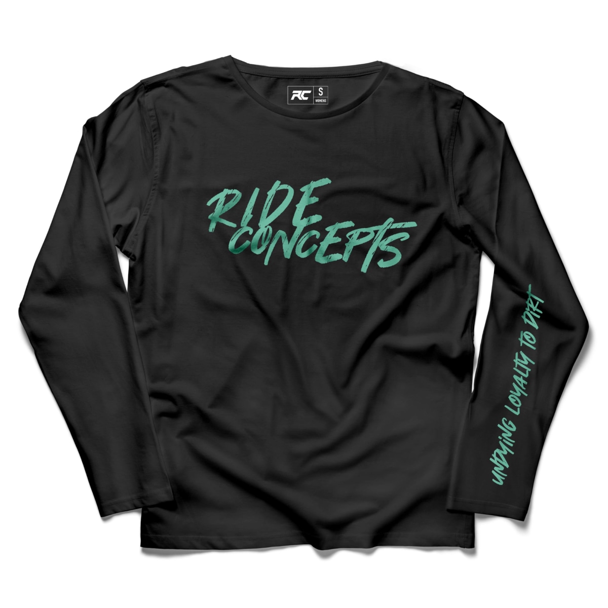 Ride Concepts Undying Loyalty Long-Sleeve Womens T-Shirt Black/Teal S