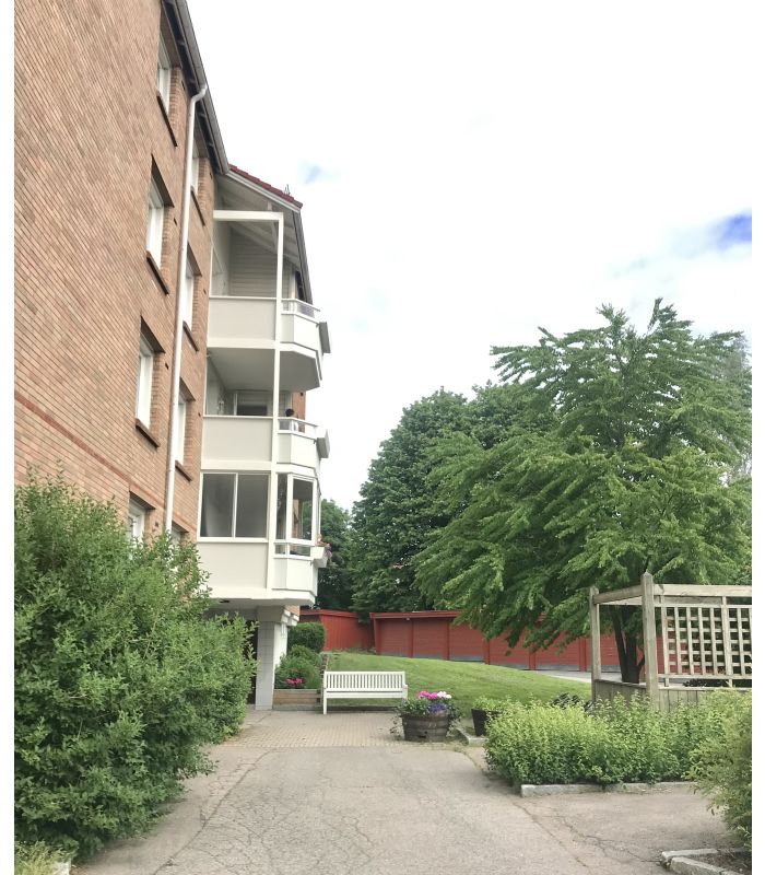 Bilde er tatt utenfor Klosterheimveien 13. Vi har mange koselige øyer hos oss