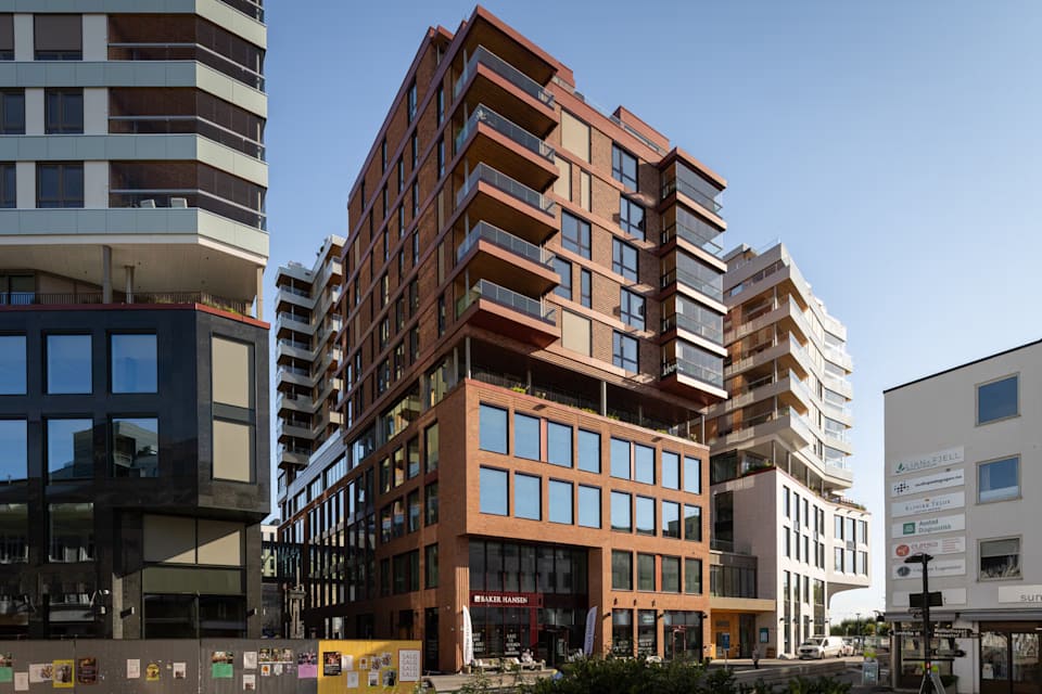 Leilighetsbygg med næringslokaler Helgerudkvartalet