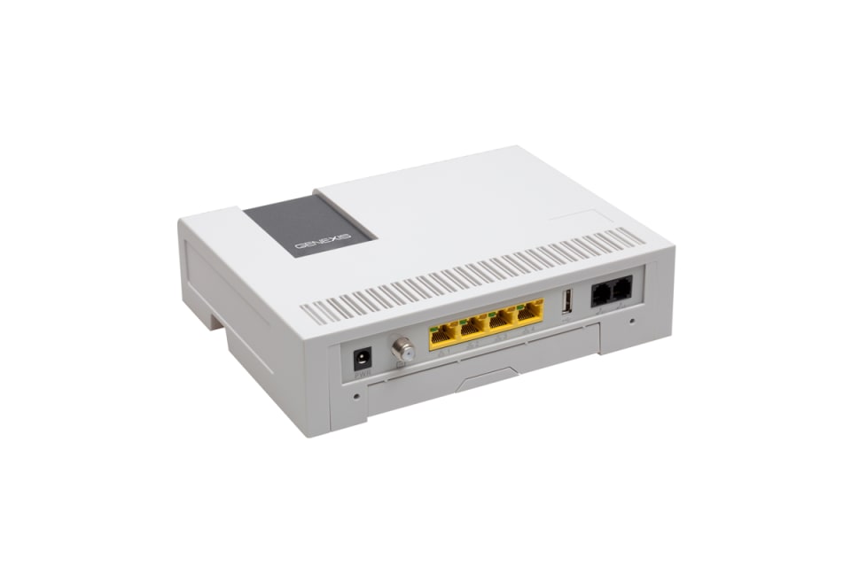 Foto av fibermodemet DRG700.