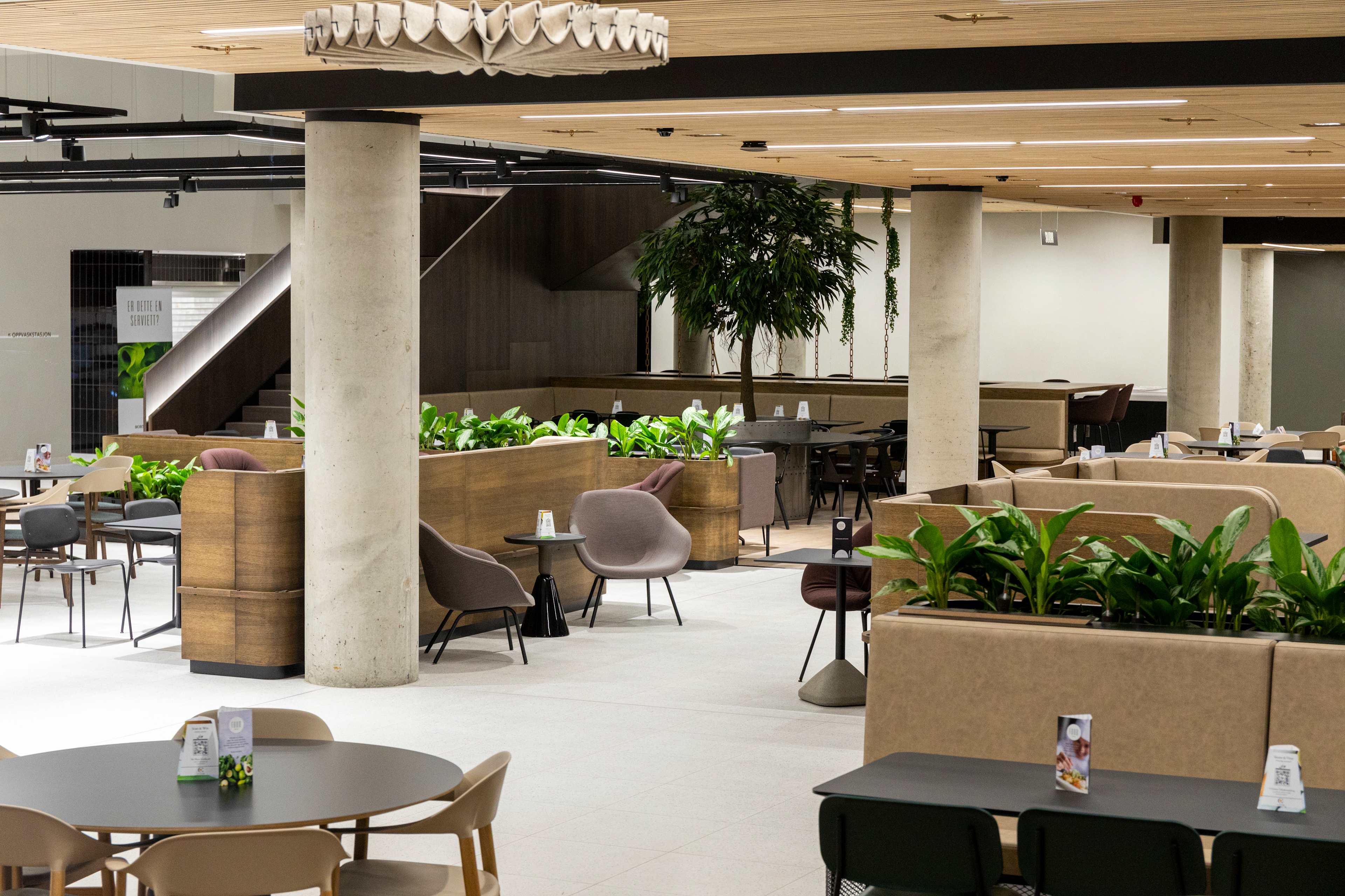 Personalrestauranten i første etasje på Oslo K.