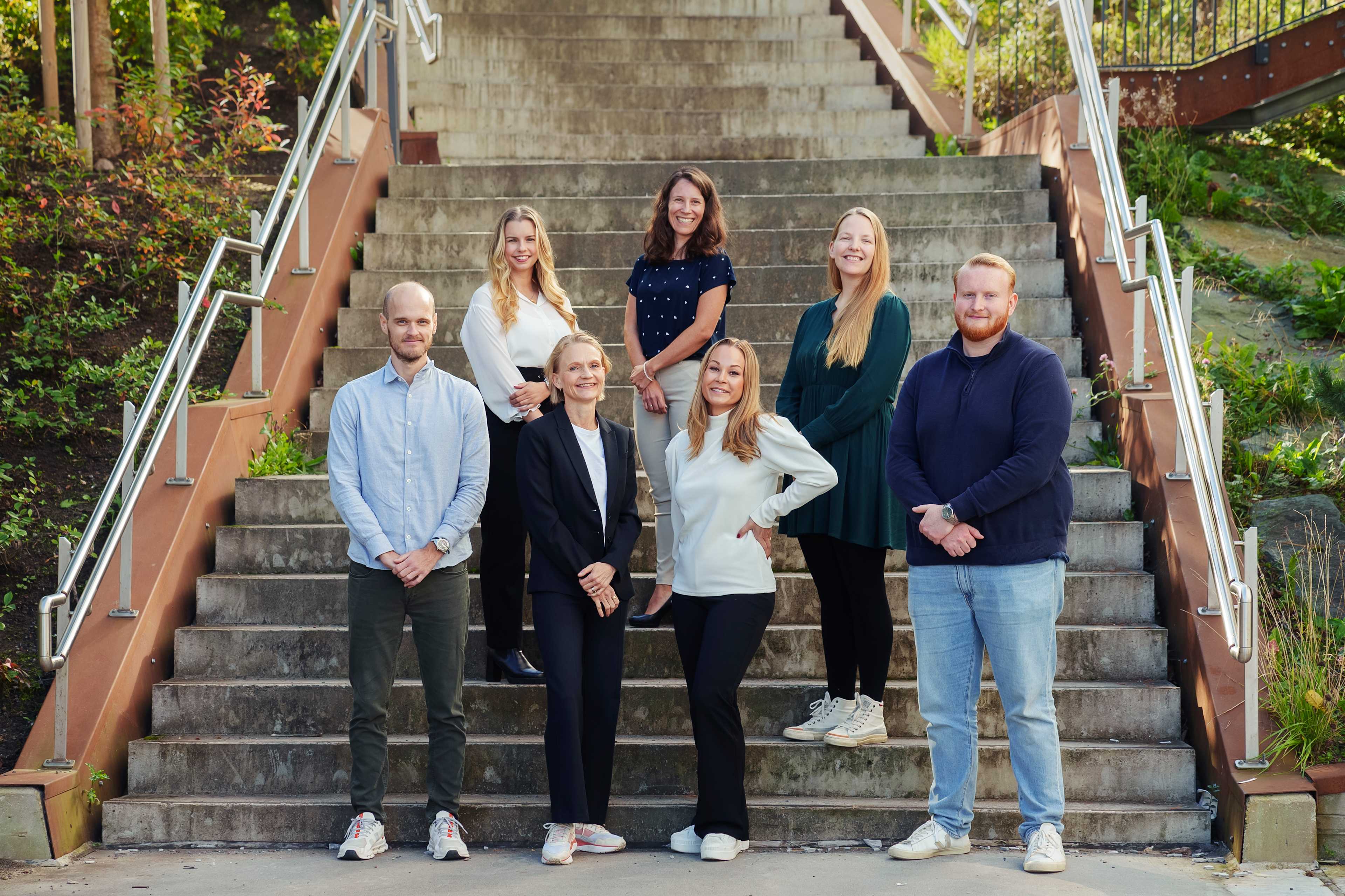 Gruppefoto av rådgiverne i OBOS Eiendomsforvaltning.