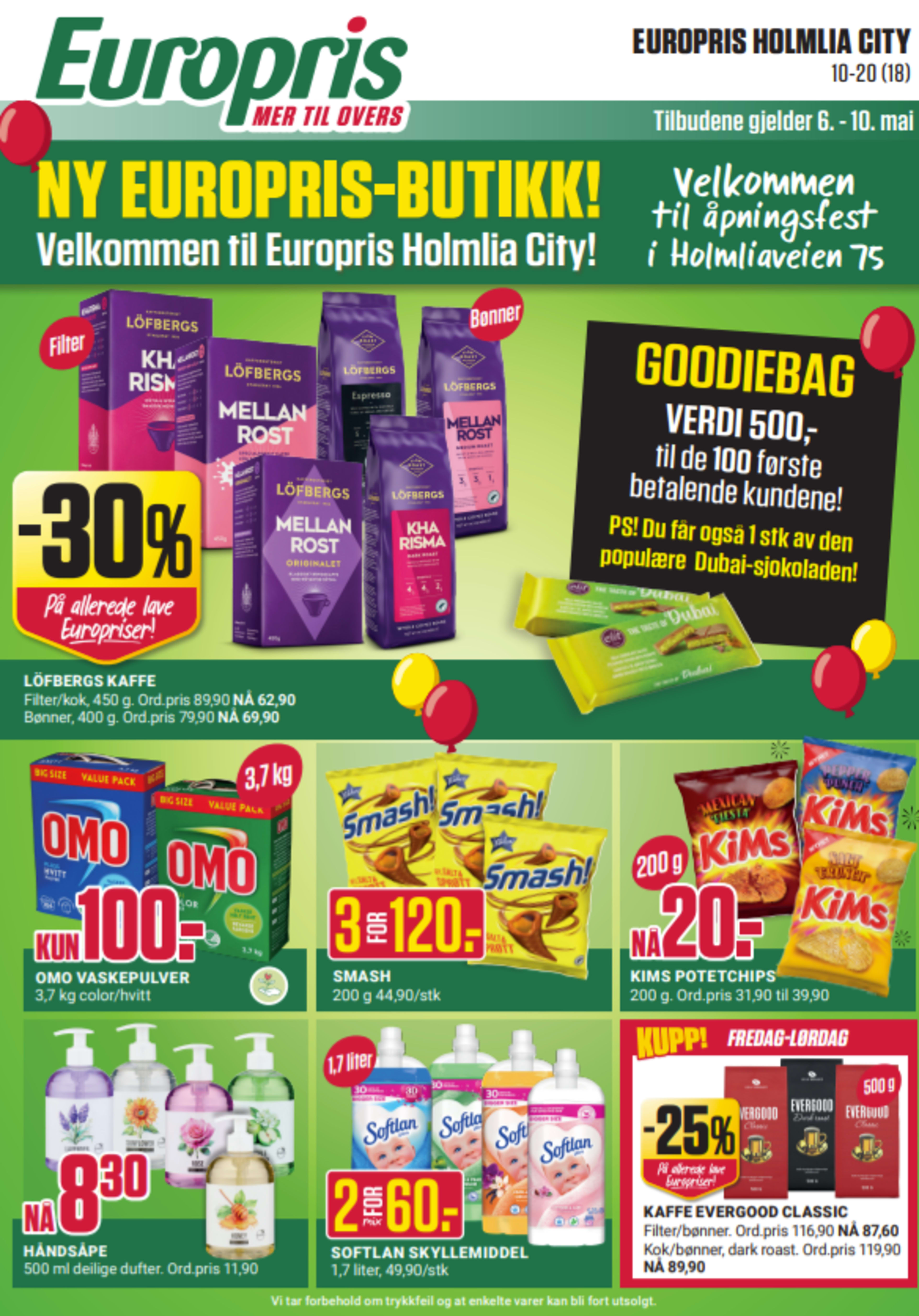 Europris kundeavis side 1
