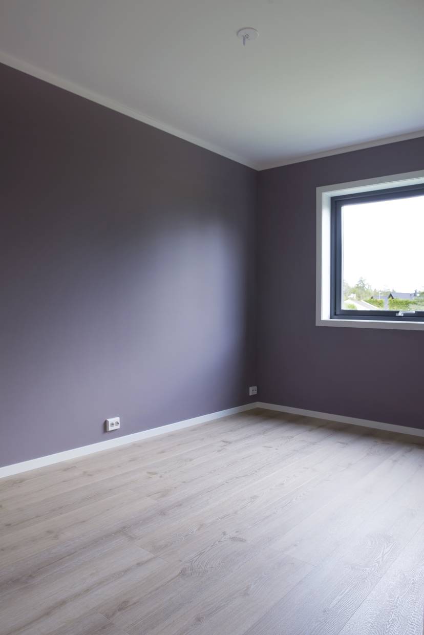 Foto av soverom i enebolig bygget av OBOS Block Watne Eneboliger i Heggedal i Asker