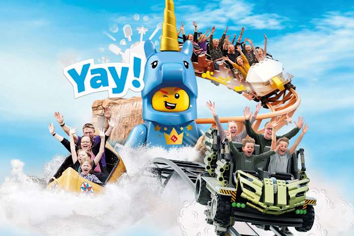Attraktioner och hus på LEGOLAND