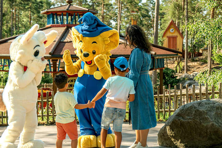 Bild på Bamse och Lille Skutt på Kolmården