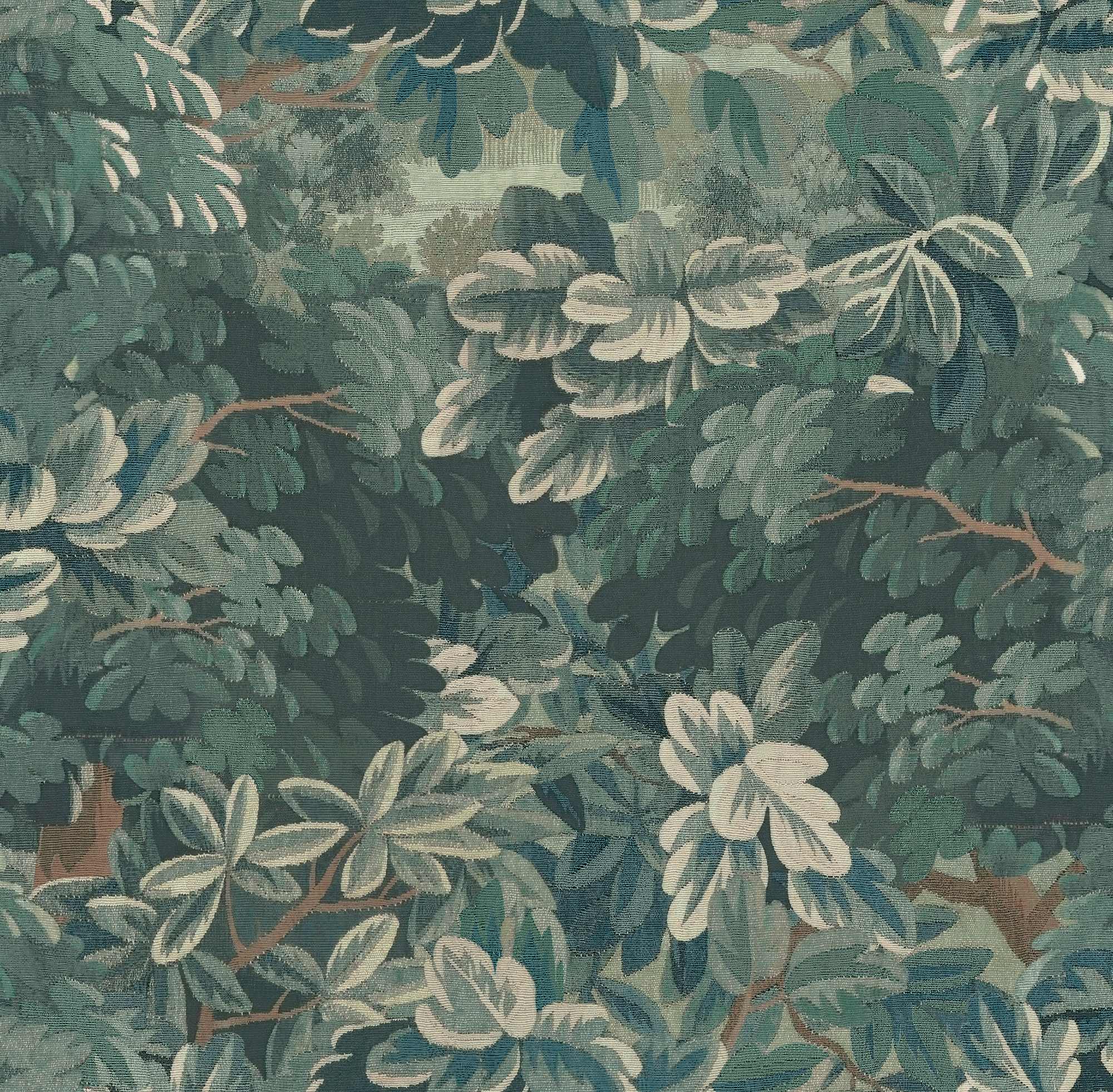 Grönmönstrad tapet