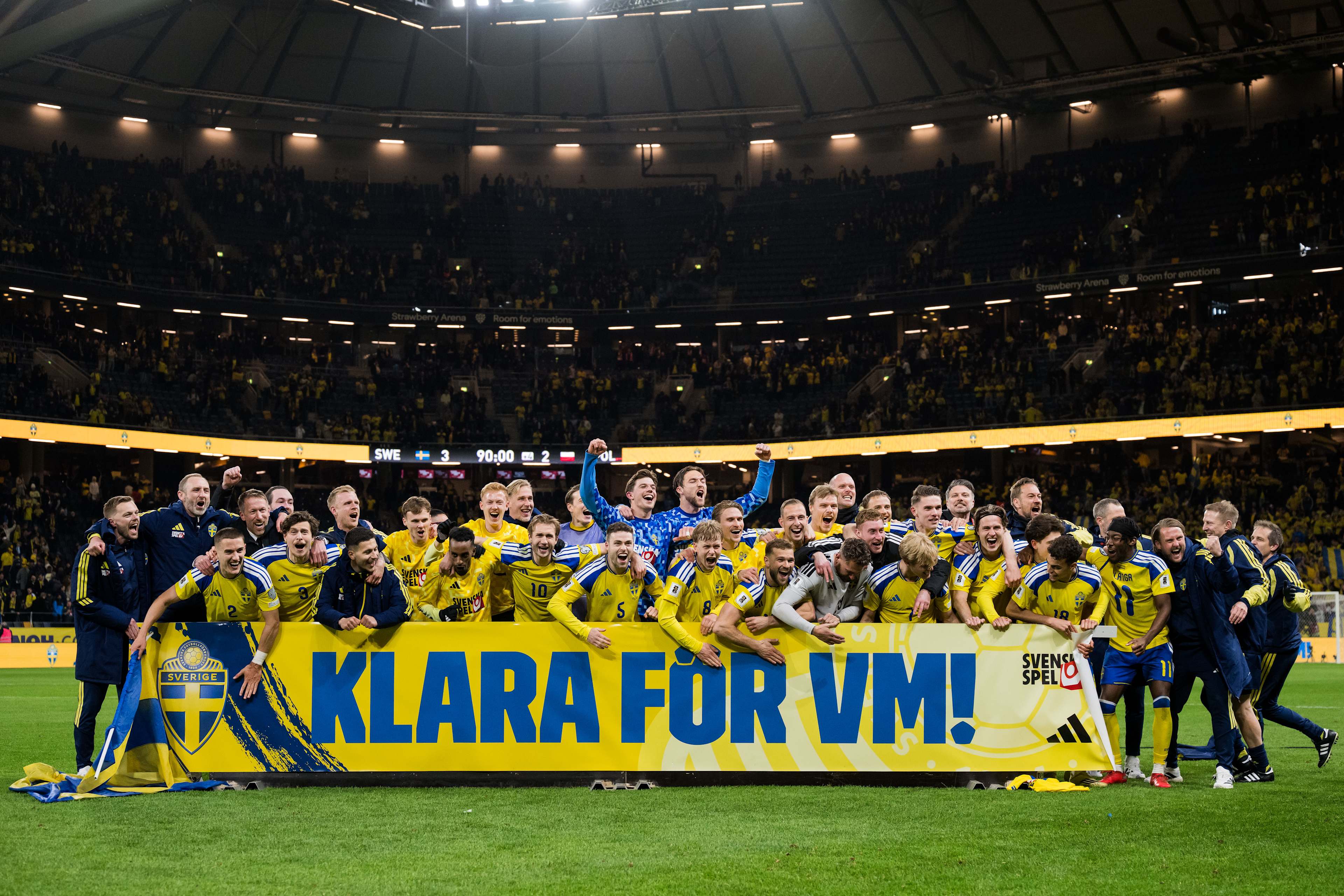 Herrlandslaget firar VM