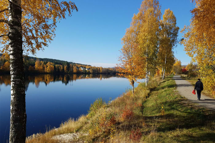 Foto fra strandpromenaden