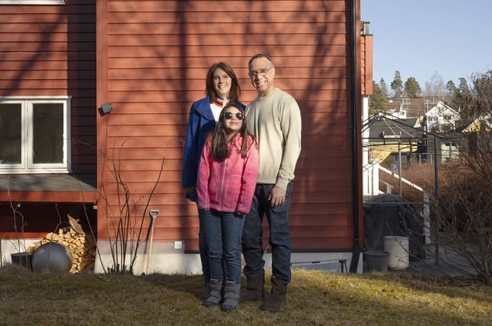 Familie fra Venezuela som har kjøpt bolig med OBOS Deleie