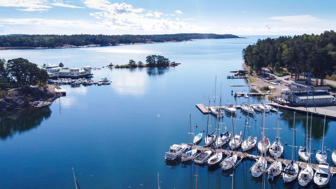 Nynäshamn Båtar en härlig sommardag