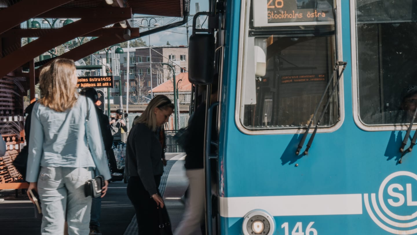 SL tåg i stockholm