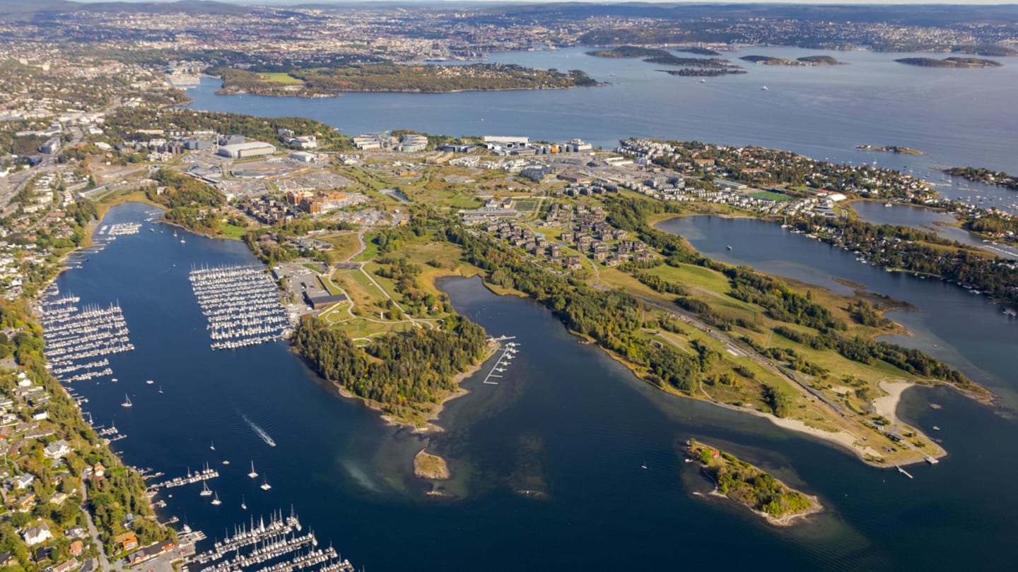 Oversiktsbilde over Fornebu.