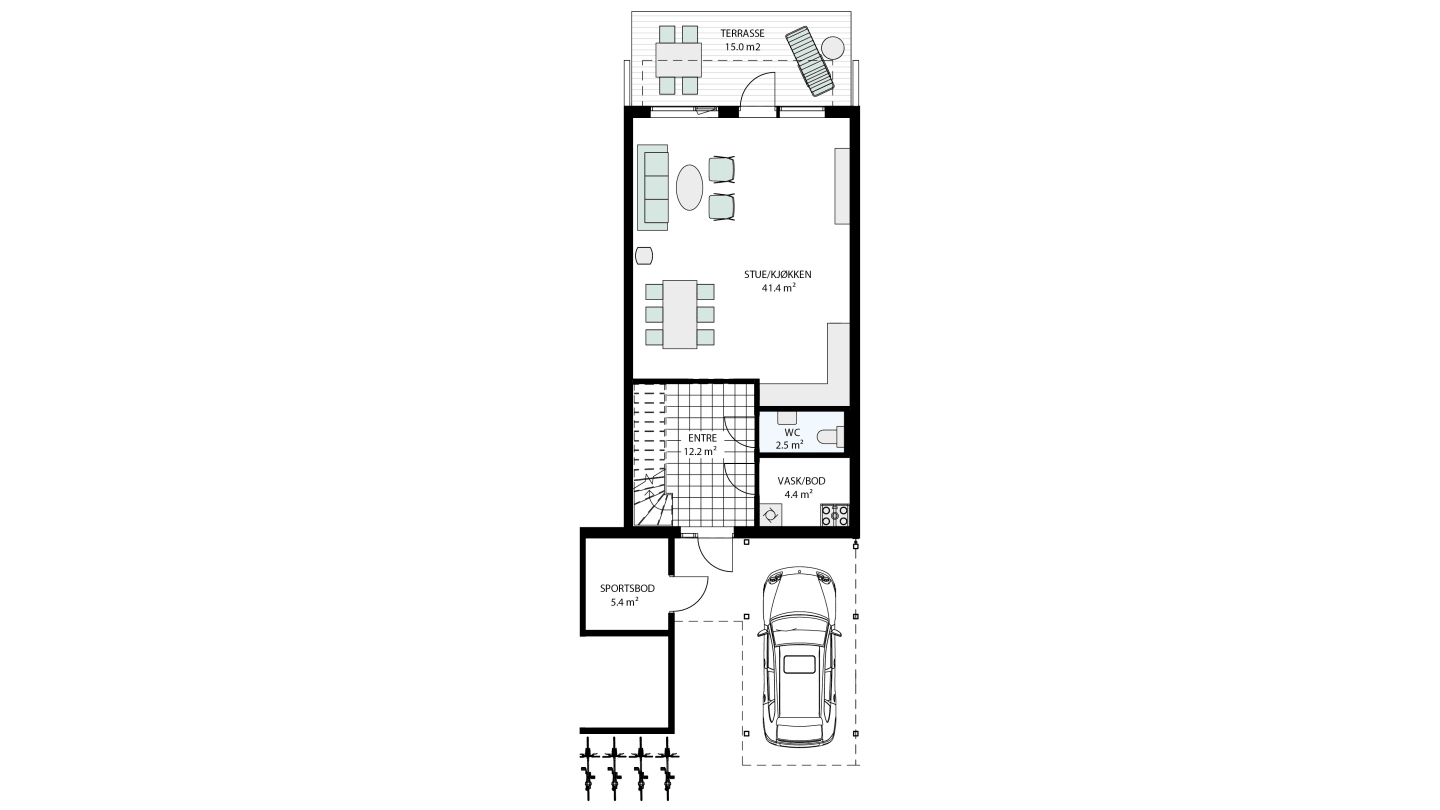 Plantegning 1. etasje