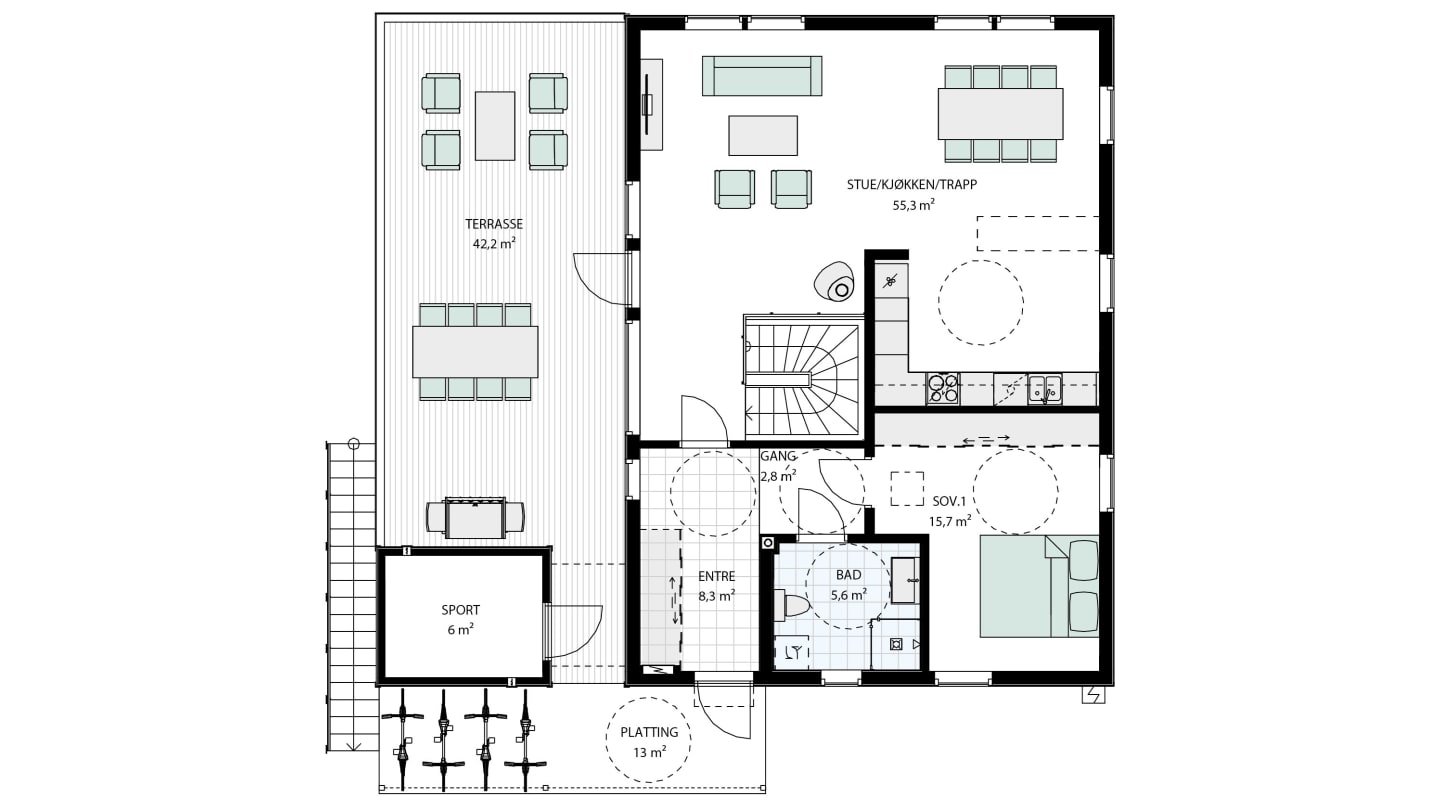 Hus 5 - 1 etasje