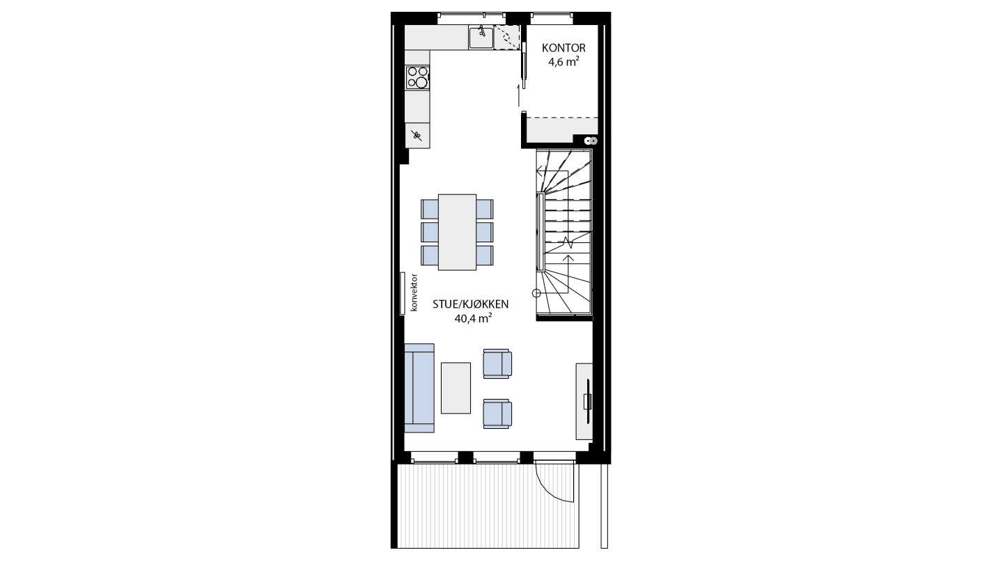 Plantegning 1. etasje