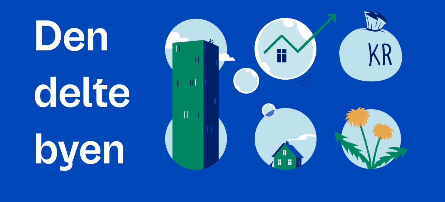 Banner til OBOS Boligkonferanse 2023: Den delte byen.