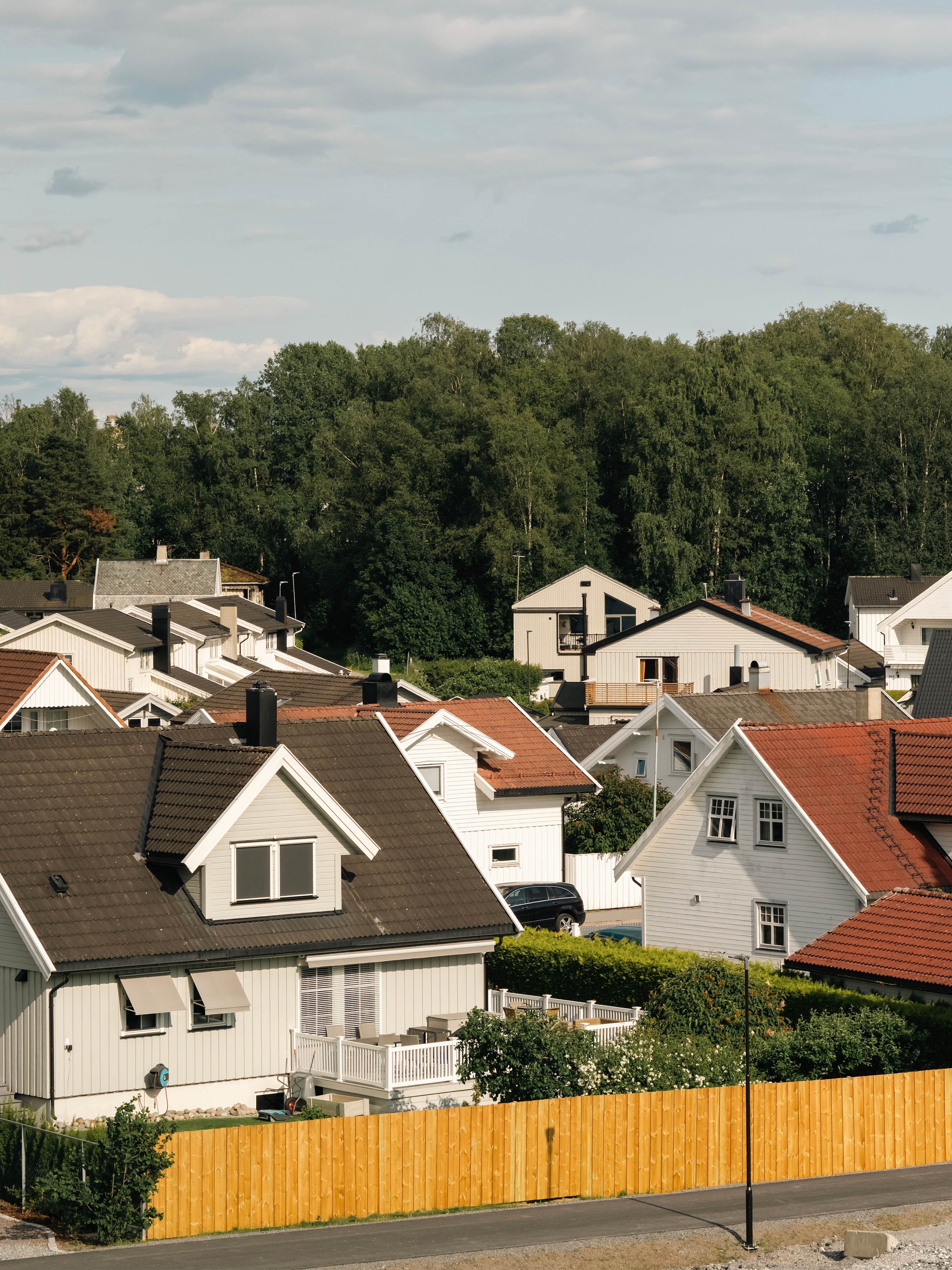 Foto av villastrøk i nabolaget rundt Kvarteret, Lillestrøm