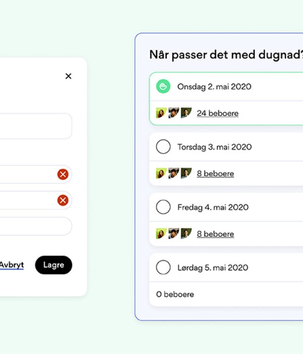 Skjermbilde av hvordan man lager håndsopprekning på Vibbo.