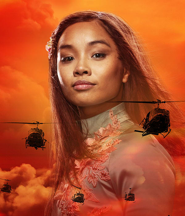 Illustrasjonsbilde av en jente. Det er skyer og fly rundt henne.