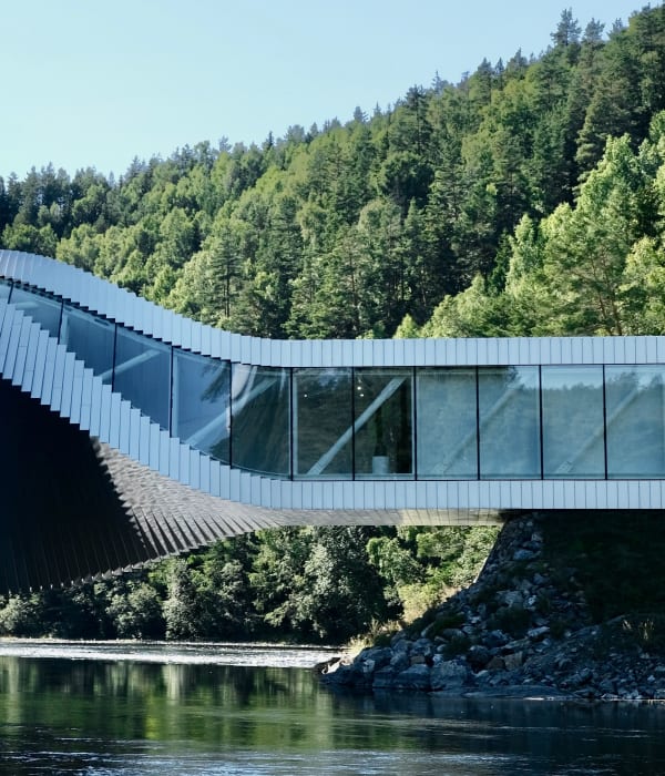 Det nye signaturbygget The Twist til Kistefos.